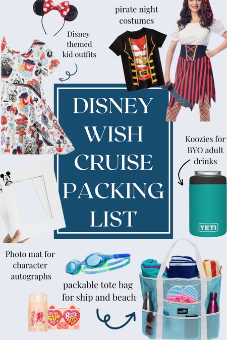 What to pack for a Disney Wish cruise for kids and adults. More tips and info on my blog post: 

http://janellerendon.com/disney-wish-cruise-tips-and-tricks/

#LTKkids #LTKtravel #LTKfamily