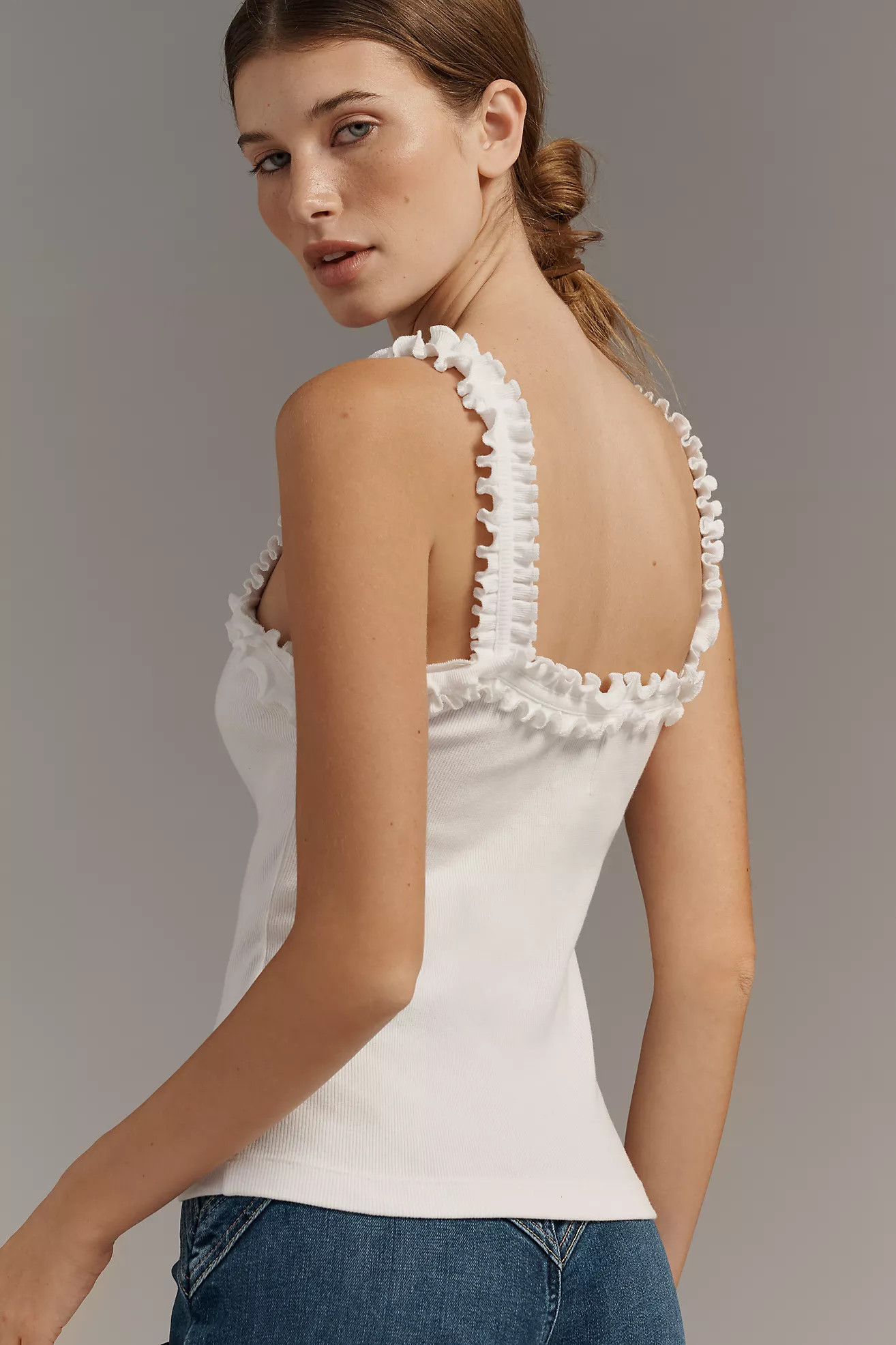 The Dorrie Ruffled Cami by Maeve | Anthropologie (US)