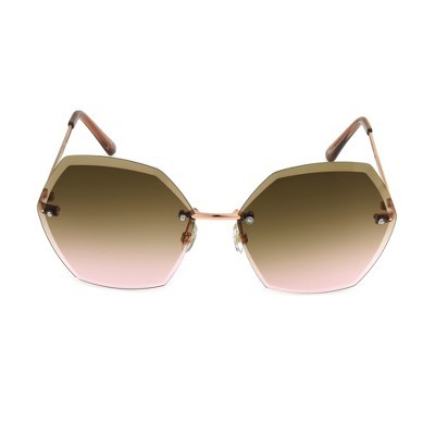 Women's Circle Sunglasses - A New Day™ Bright Gold | Target