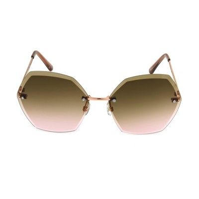 Women's Circle Sunglasses - A New Day™ Bright Gold | Target