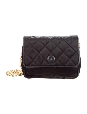 Chanel Quilted Satin Mini Flap Bag | The Real Real, Inc.