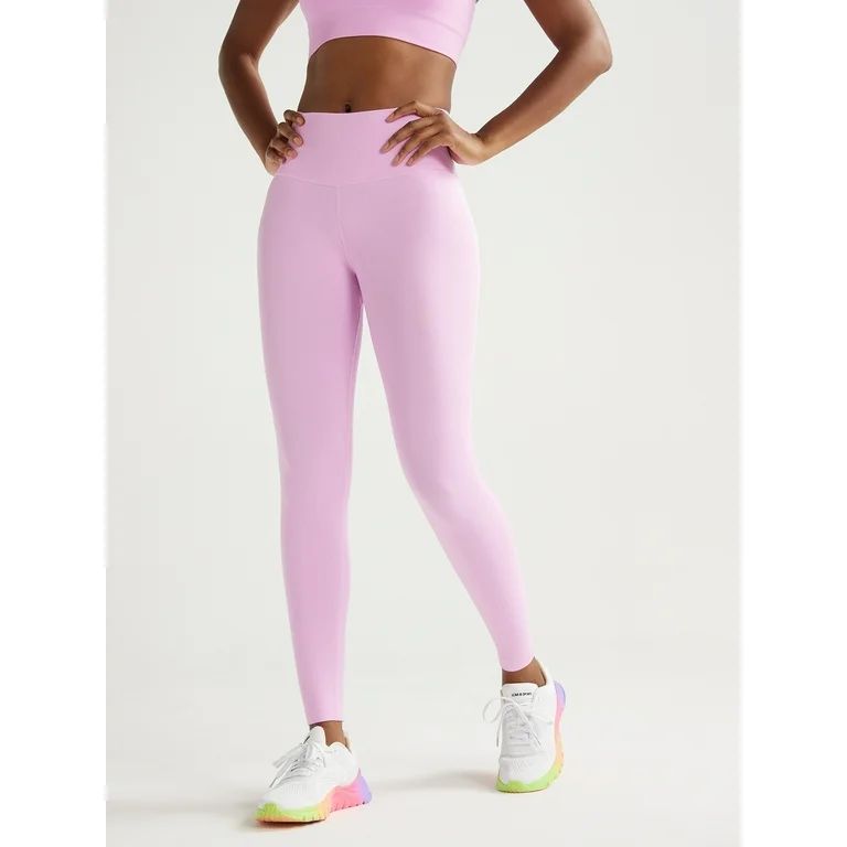 Love & Sports Women’s Seamless Mid-Rise Leggings, 25” Inseam, Sizes XS-XXL | Walmart (US)