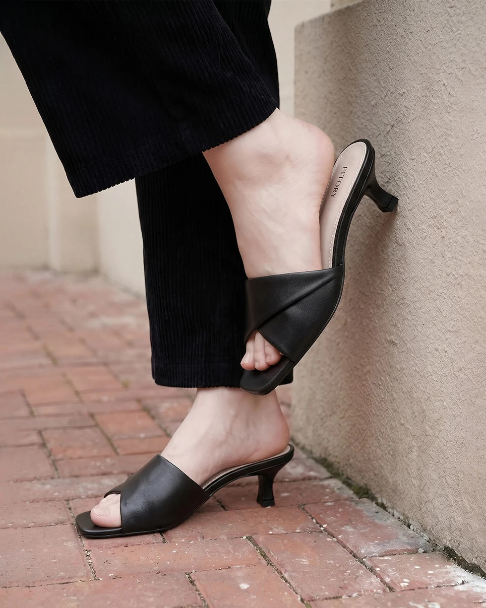 Daur | Twist Strap Heels | Fitory Footwear US
