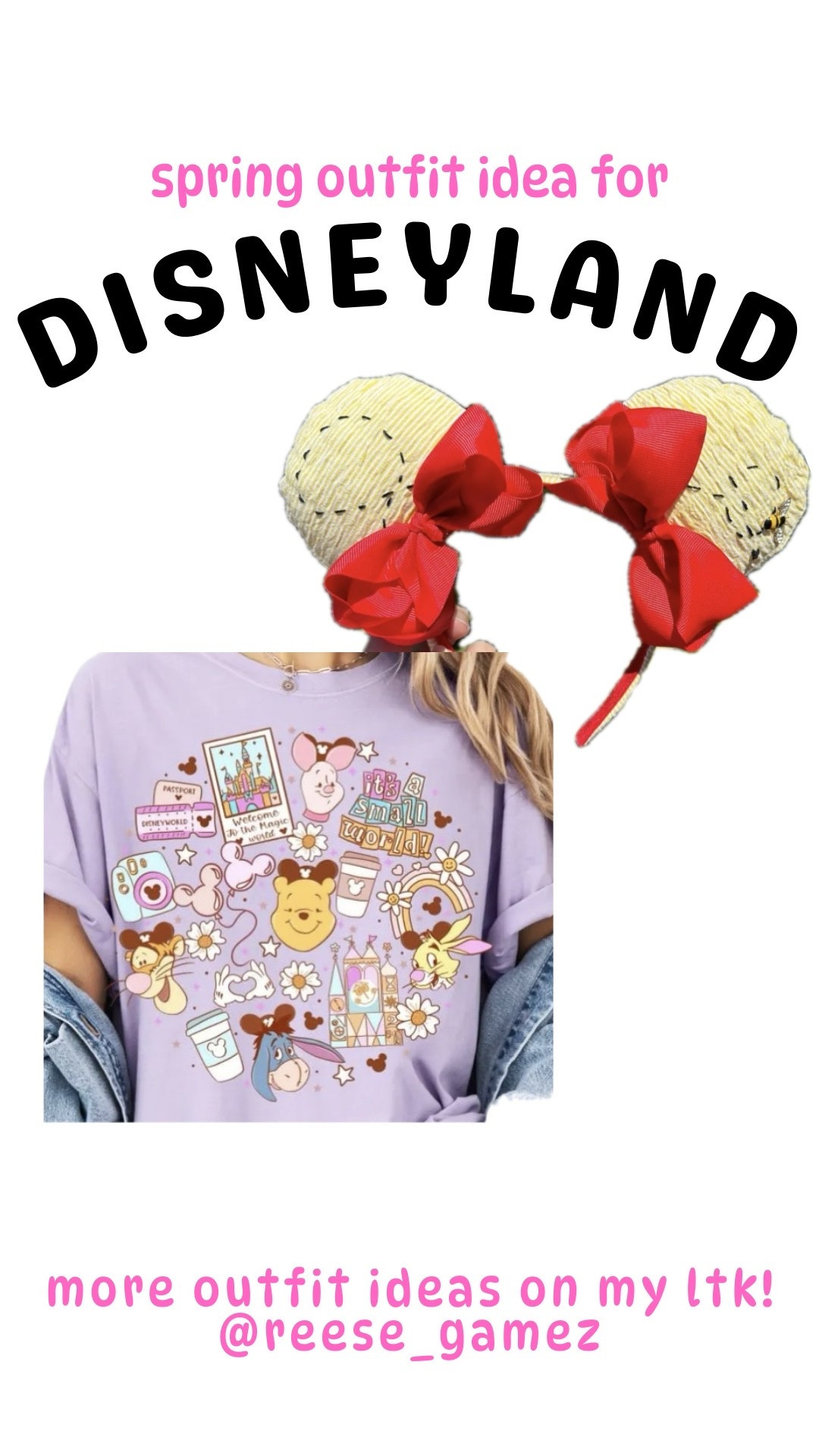 disney outfit, disneyland outfit, disney outfits, disneyland outfits, winnie the pooh outfit, mickey ears, minnie ears

#LTKTravel #LTKootd #LTKSeasonal