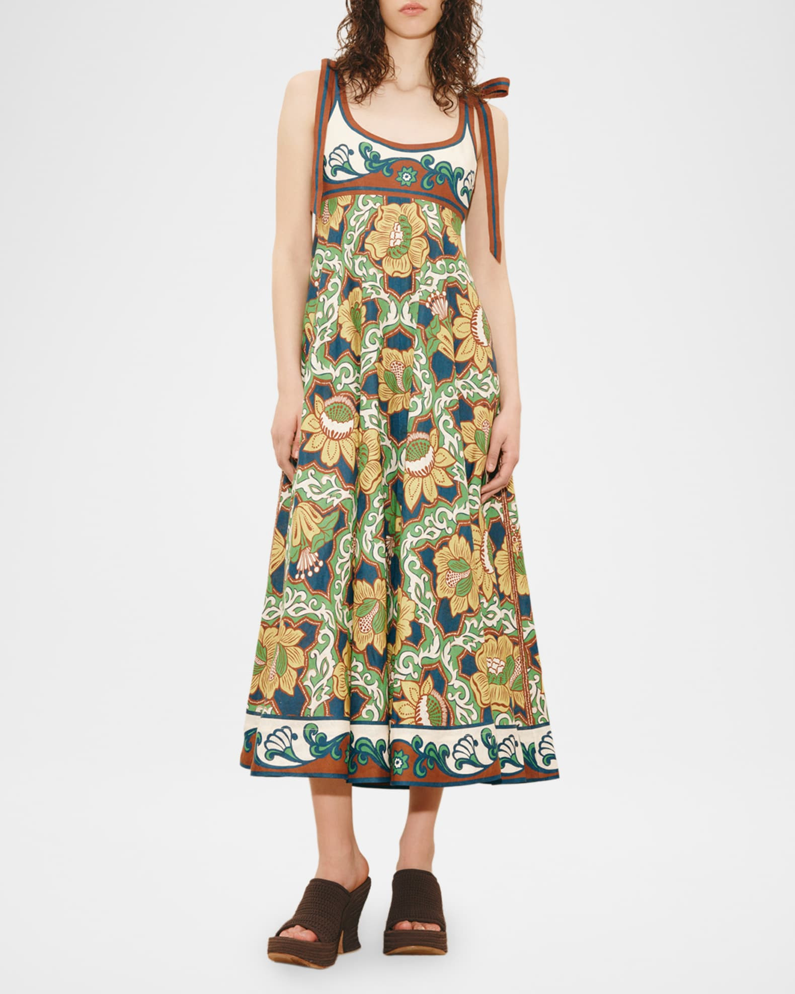 Liana Ballet Midi Sun Dress | Neiman Marcus