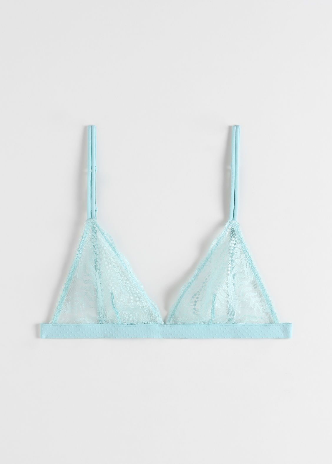 Soutien-gorge triangle transparent en dentelle transparente | & Other Stories (EU + UK)