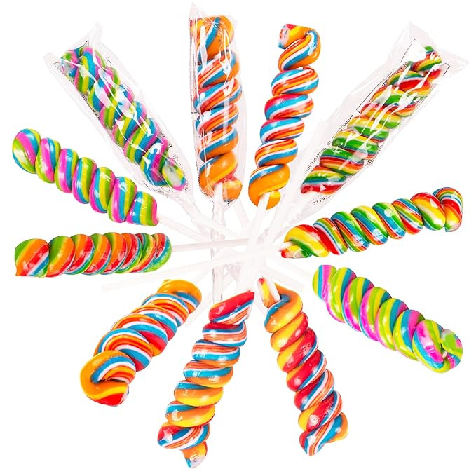 Narwhal Novelties Twist Lollipops, Candy Suckers (12-Pack) | Amazon (US)