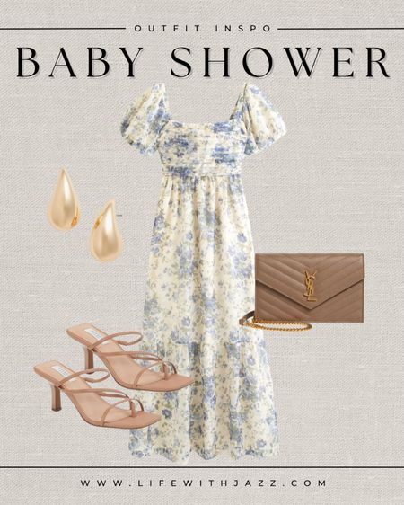 Outfit inspo: baby shower 

- linked to other spring dresses from Abercrombie

Spring dress  / floral dress / gold earrings / Ysl purse / scrappy heels / nude heels / Abercrombie 

#LTKSpringSale #LTKstyletip