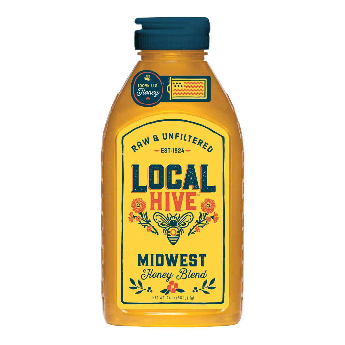Local Hive Midwest Raw & Unfiltered Honey - 24oz | Target