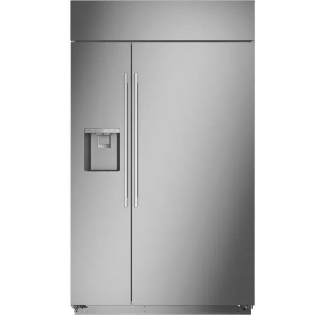 Monogram 48 Inch Wide 28.8 Cu. Ft. Side By Side Refrigerator with External DispenserModel:ZISS480... | Build.com, Inc.