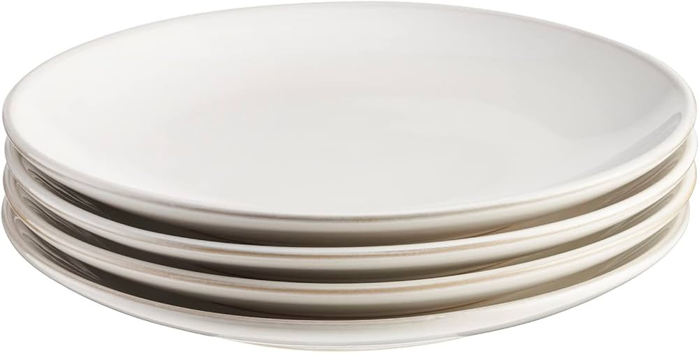 Cooks Professional Side Plates Stoneware Set of 4 White Ceramic Nordic… | Amazon (UK)