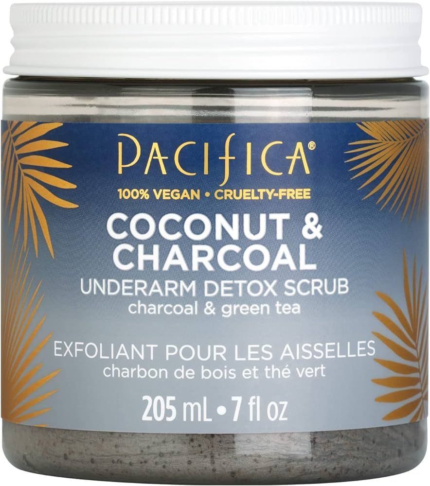 Pacifica Beauty, Coconut and Charcoal Underarm Detox Body Scrub, For Natural Deodorant Users, Alu... | Amazon (US)