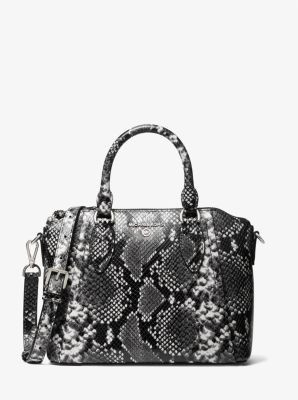 Sienna Medium Python Embossed Leather Satchel | Michael Kors US