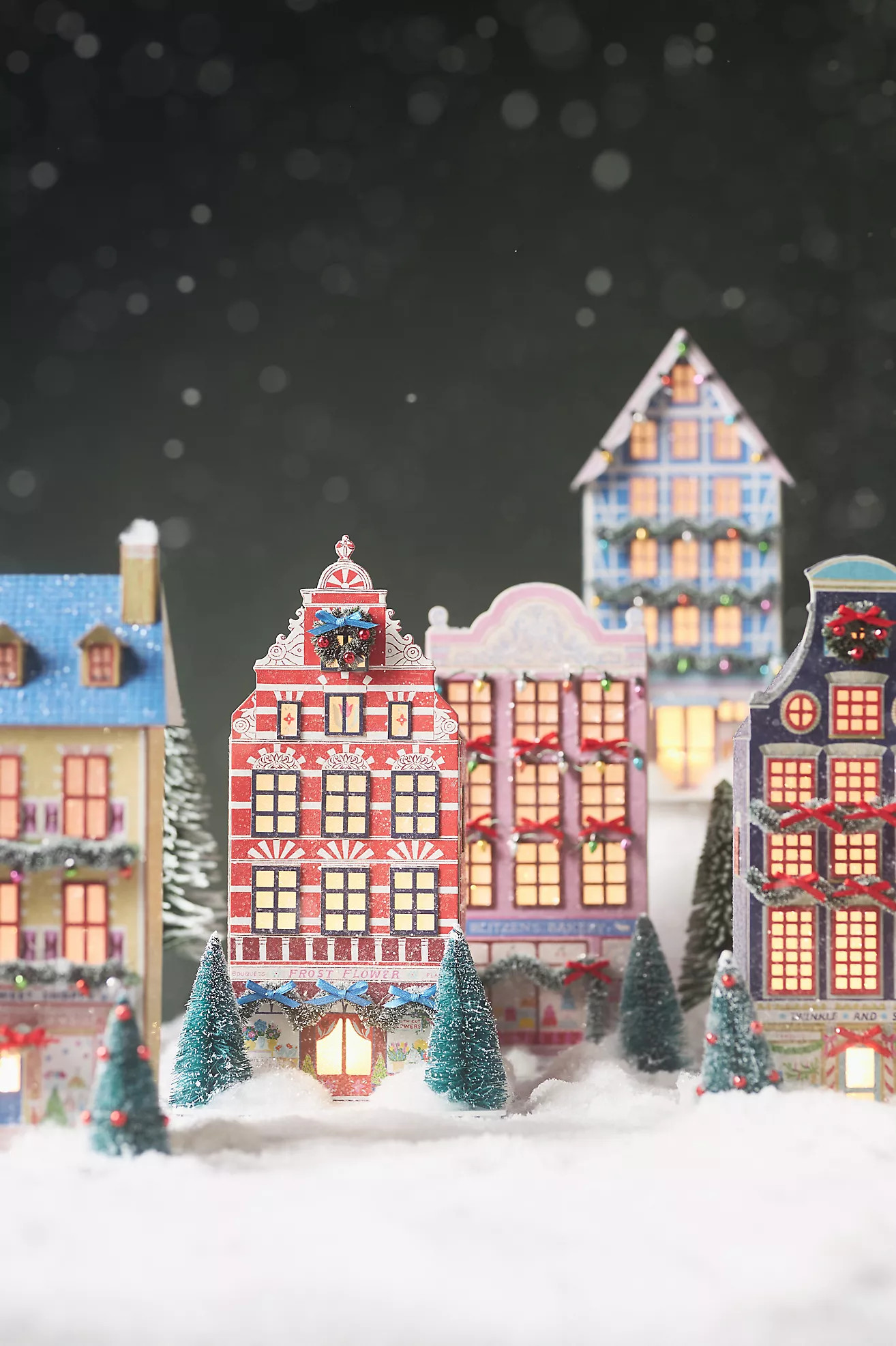 Emily Taylor x Anthropologie Light-Up Holiday Village Paper House | Anthropologie (US)