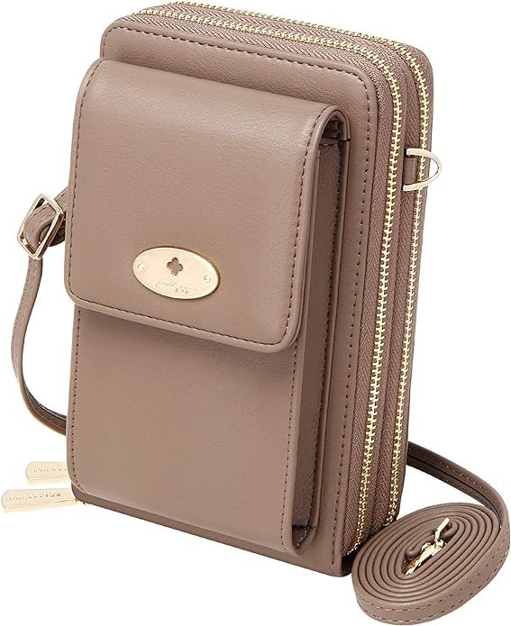 KUKOO Small Crossbody Bag Cell Phone Purse Wallet with Credit Card Slots for Women | Amazon (US)