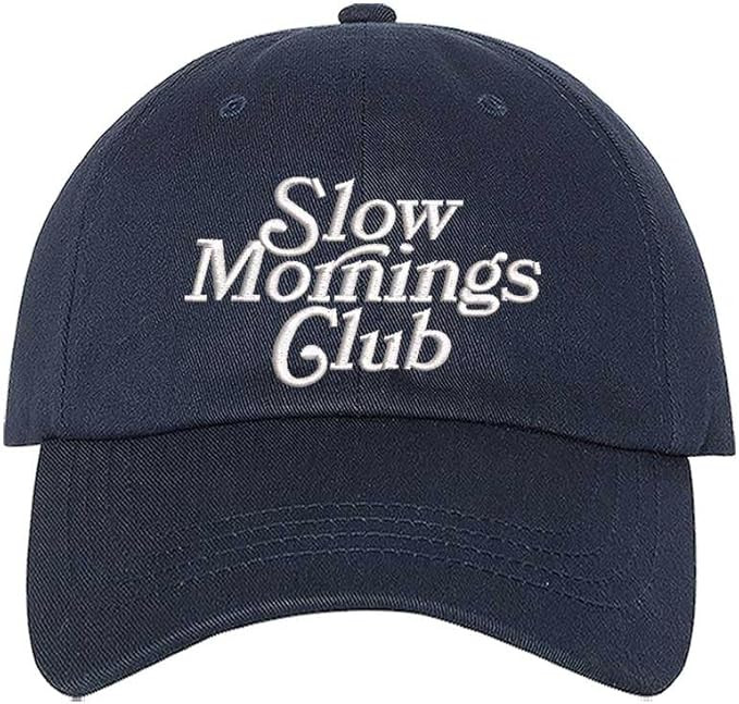 Slow Mornings Club Embroidered Baseball Hat | Amazon (US)