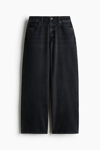 H & M - Baggy Low Waist Jeans - Black | H&M (UK, MY, IN, SG, PH, TW, HK)