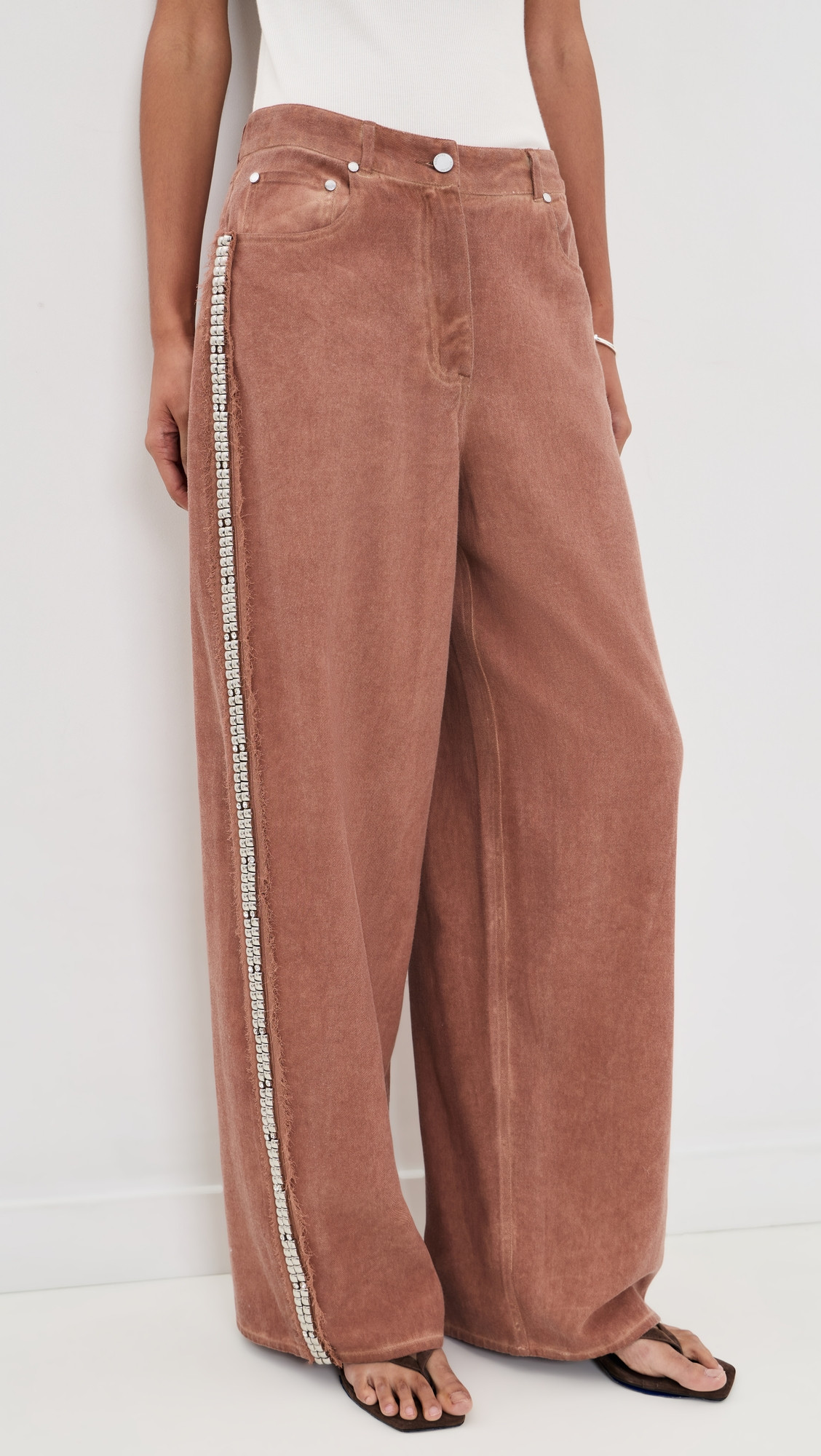 ESSENTIEL ANTWERP Jeeper Studded Pants Faded Plum 38 | Shopbop