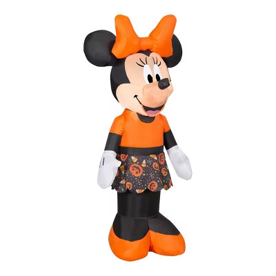 National Tree Company 3.5' Disney Halloween Party Minnie Mouse Inflatable Decoration | Target