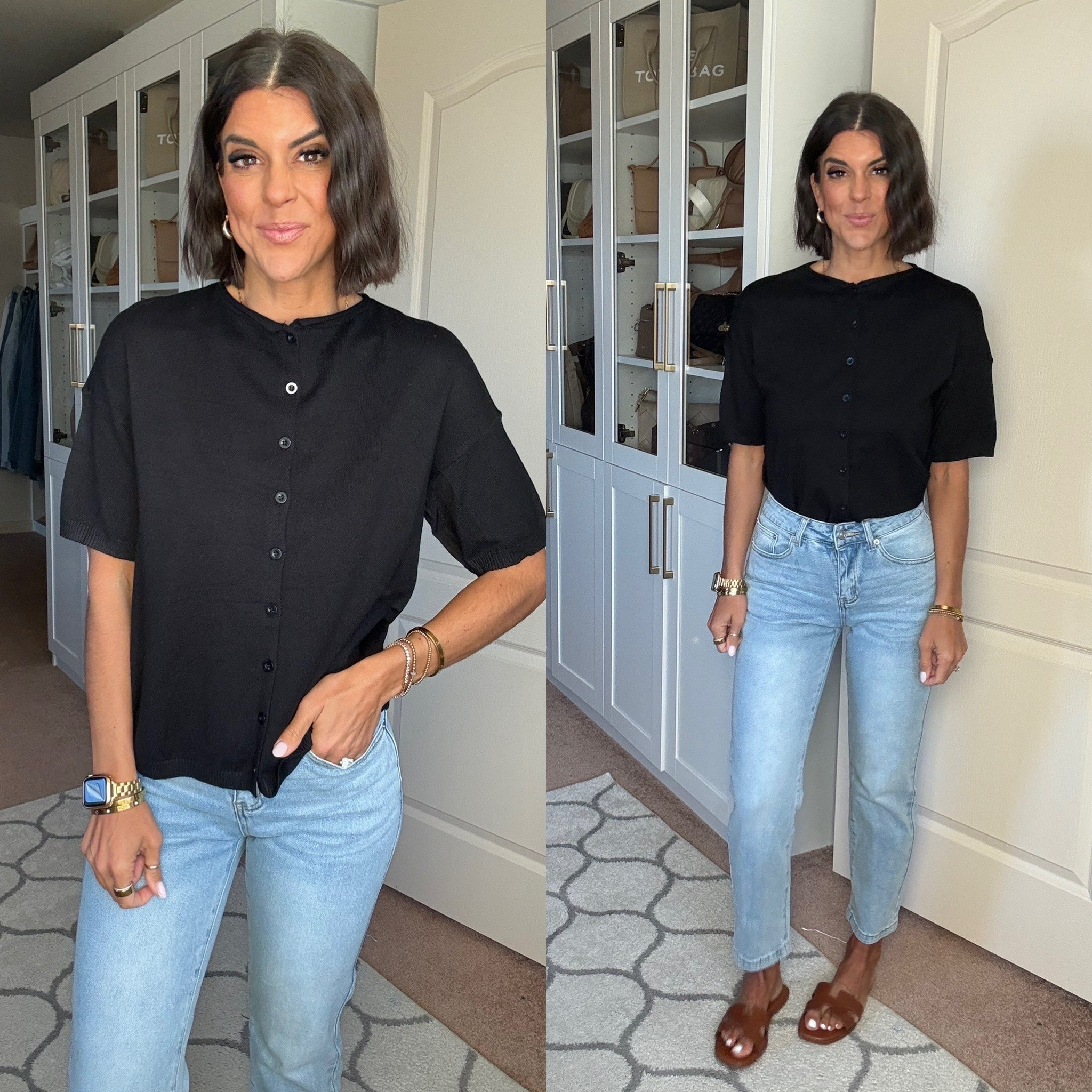 I’m 5’5 and in size small in cardigan Size 2 in jeans

#LTKSeasonal