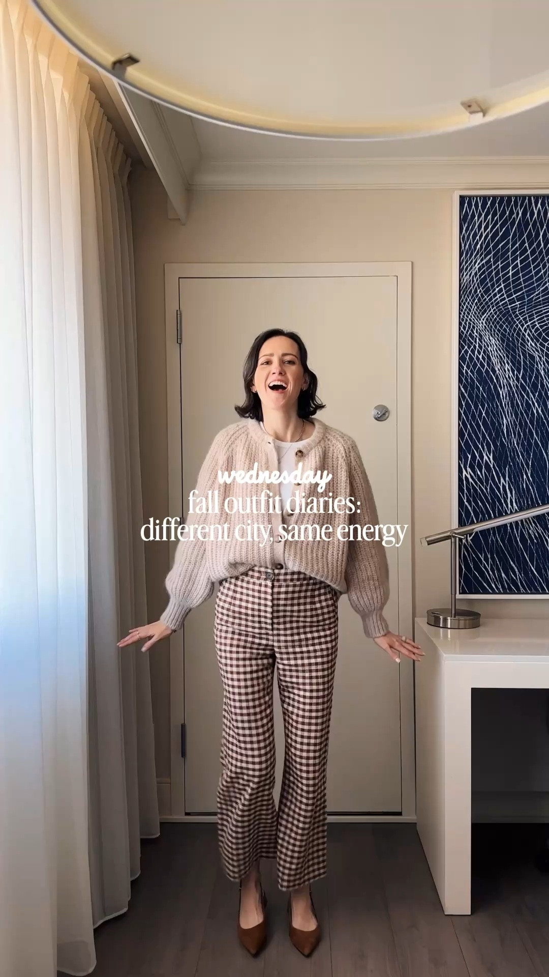 Big fall mood in this Sezane outfit 😍🤎🍂 this cozy cardigan is going to be one of my favorite pieces this season! Wearing a size S in the cardi and pants are a 34 

#LTKSeasonal #LTKStyleTip