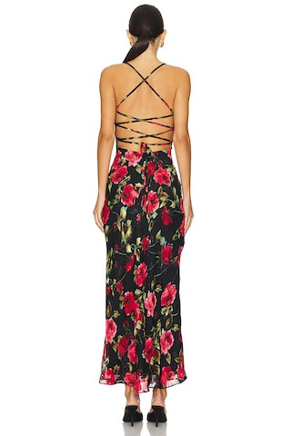 Haylo Maxi Dress in Black Floral | Revolve Clothing (Global)