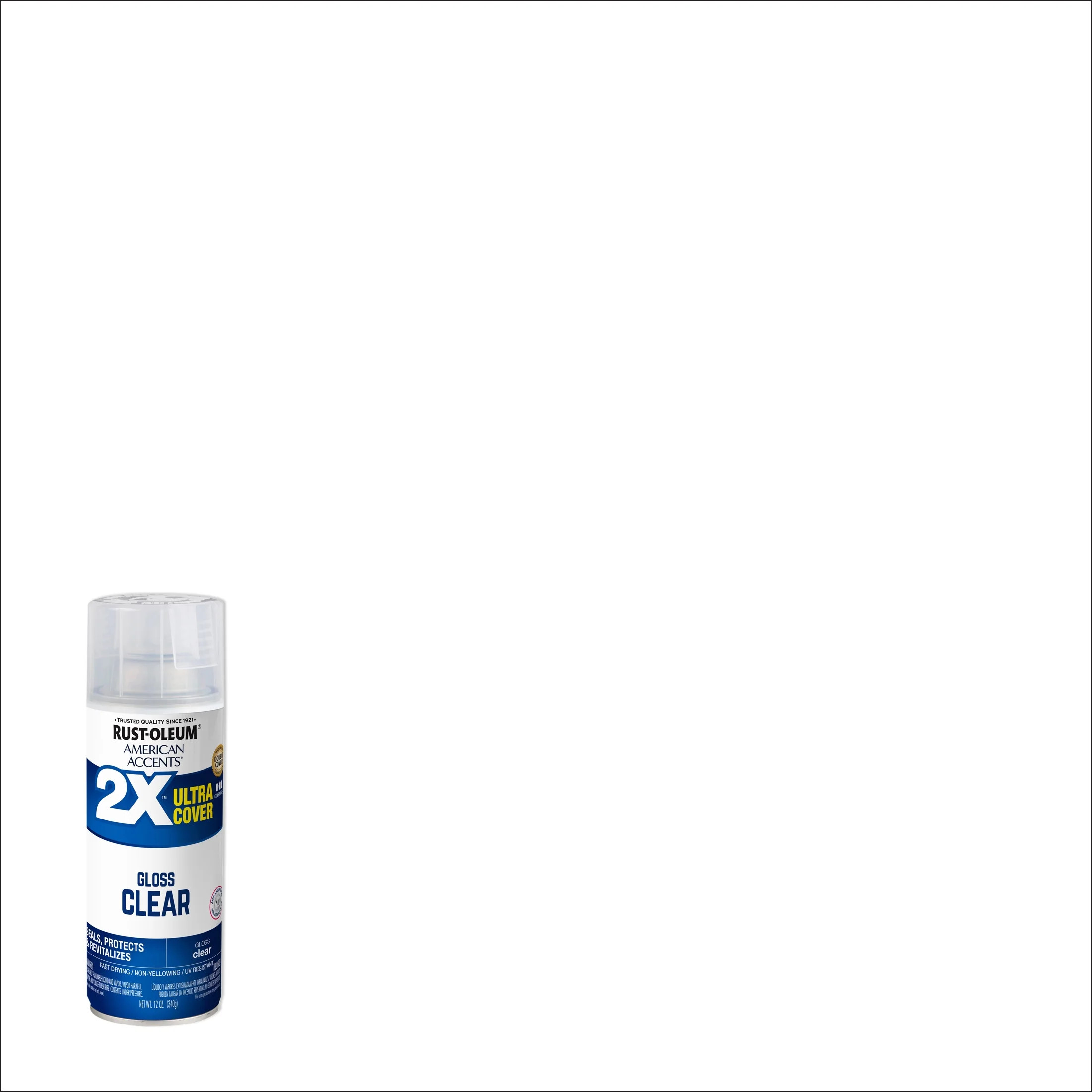 Clear, Rust-Oleum American Accents 2X Ultra Cover Gloss Spray Paint- 12 oz | Walmart (US)