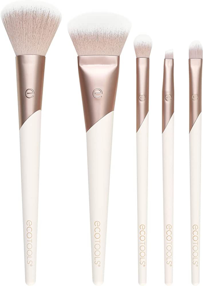 EcoTools Luxe Natural Elegance Professional Face Makeup & Foundation Brush Set, Premium Brush Kit... | Amazon (US)