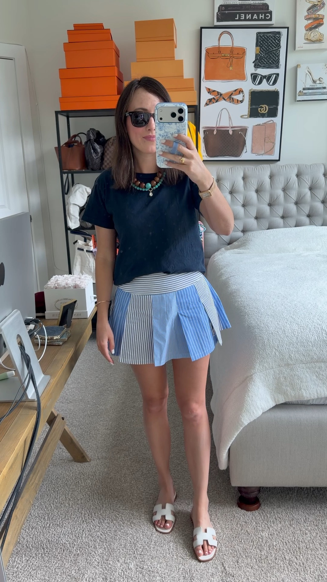 Summer outfit with my new Baublebar necklaces and the cutest skort ever!

#LTKSeasonal #LTKootd