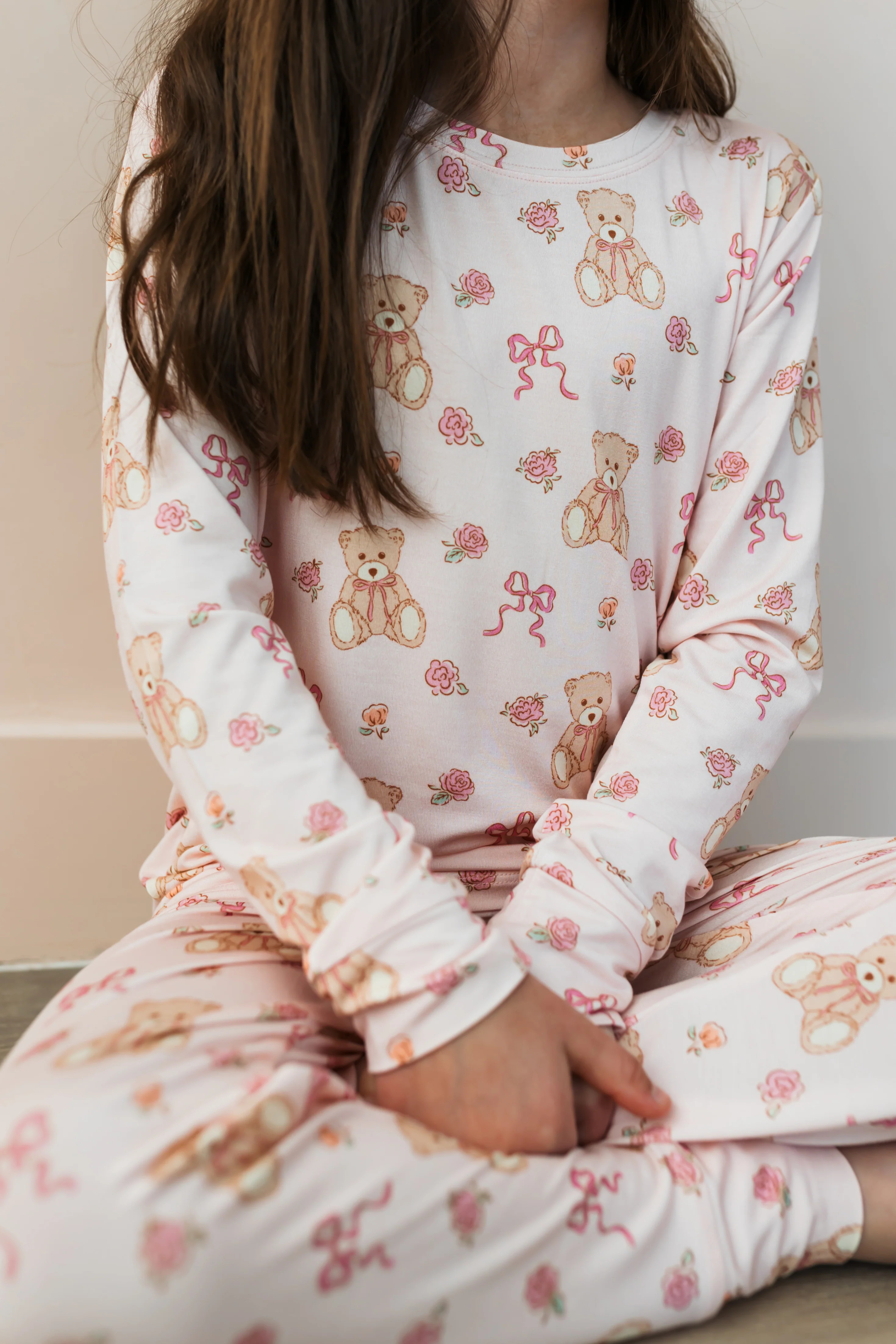 Teddy Bear and Bows Two Piece Set | In My Jammers