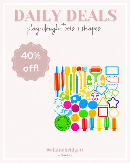 Play dough tools and shapes accessories for kids

Play doh tools, play dough cookie cutters, play dough rollers, sensory play for kids, toddler sensory play, learning through play, montessori toys, kids activities, indoor toddler activities, Amazon daily deals 

#LTKfamily #LTKkids #LTKfindsunder50