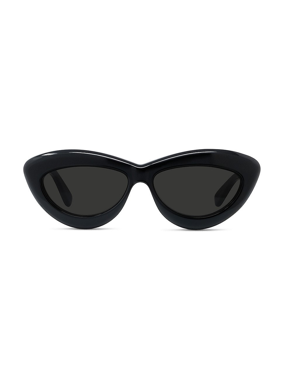 Men's 54MM Cat Eye Sunglasses - Shiny Black | Saks Fifth Avenue