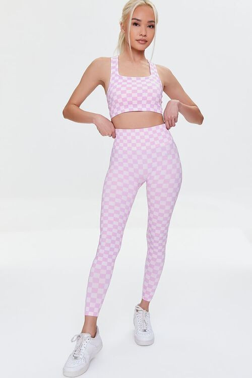Active Seamless Checkered Leggings | Forever 21 (US)