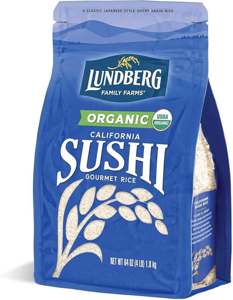 Lundberg Family Farms - Organic California Sushi Rice, Japanese-style Short Grain, Perfectly Stic... | Amazon (US)