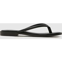 schuh Tulia Toe Post Sandals in Black | Schuh