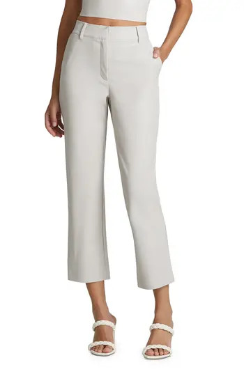 Commando Tapered Faux Leather Crop Pants in Porcelain at Nordstrom Rack, Size Medium | Nordstrom Rack