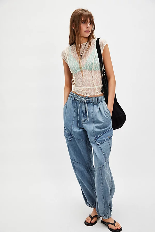OneTeaspoon Drawstring Flight Jeans | Free People (Global - UK&FR Excluded)