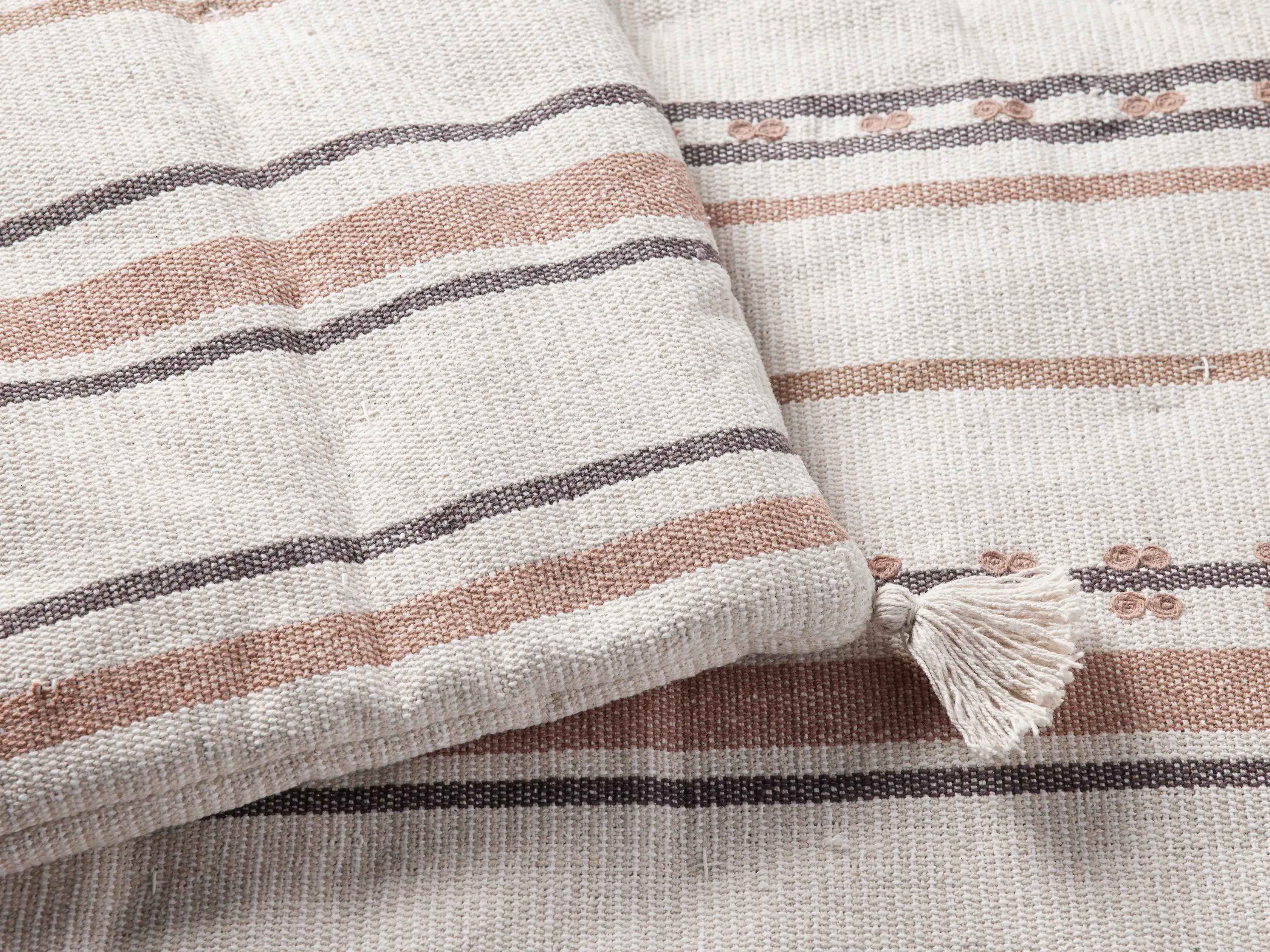Striped Throwbed in Brown | Arhaus
