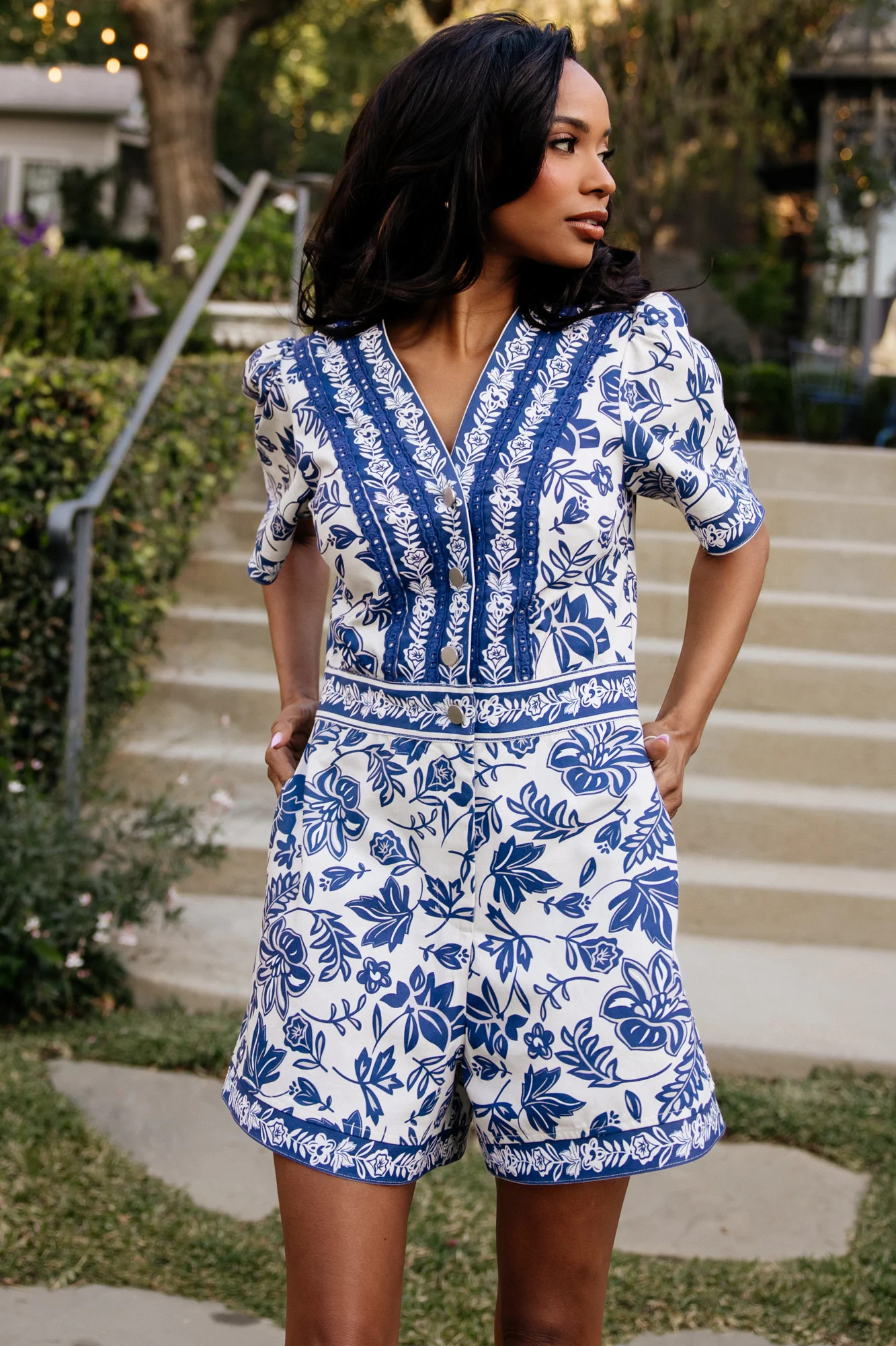 Rafaela Romper | Blue Print | Baltic Born