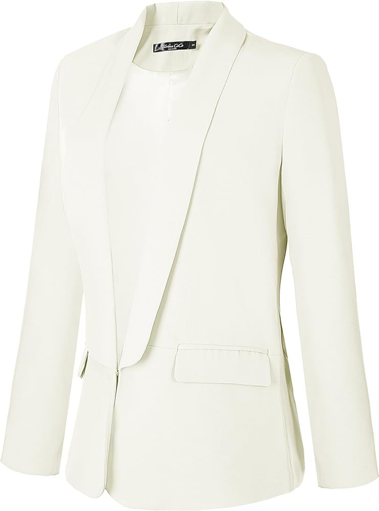 Urban CoCo Women's Office Blazer Jacket Open Front Womens Blazers for Work Professional | Amazon (US)