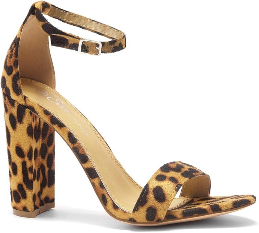 Rosemmina Womens Open Toe Ankle Strap Chunky Block High Heel Dress Party Pump Sandals | Amazon (US)