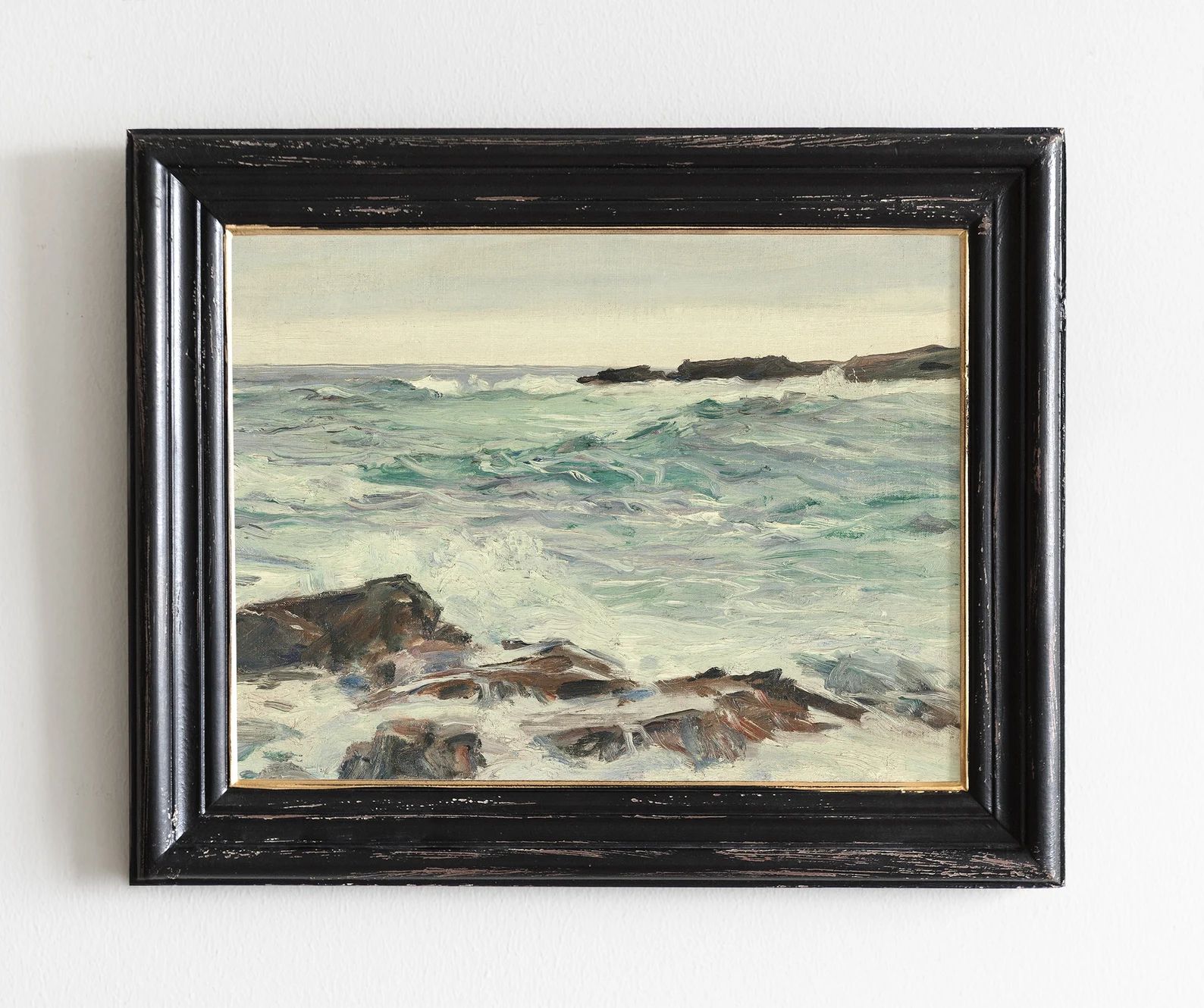 Coastal Painting, Seascape Painting, Seaside Artwork, Vintage Landscape, Ocean Art 198 - Etsy | Etsy (US)
