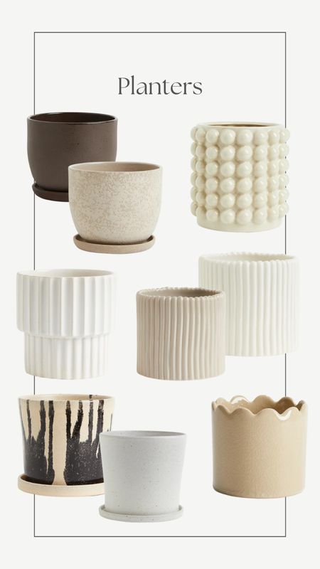 Some pretty planter options from H&M perfect for the spring! 

#LTKhome #LTKSeasonal