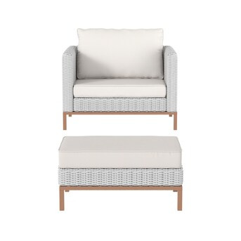 Origin 21 Veda springs 2-Piece Wicker Patio Conversation Set with Cushions Lowes.com | Lowe's
