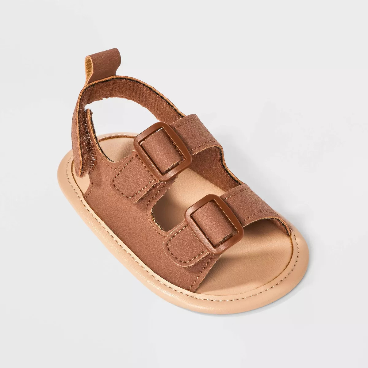 Baby Boys' Ankle Strap Sandals - Cat & Jack™ Brown | Target