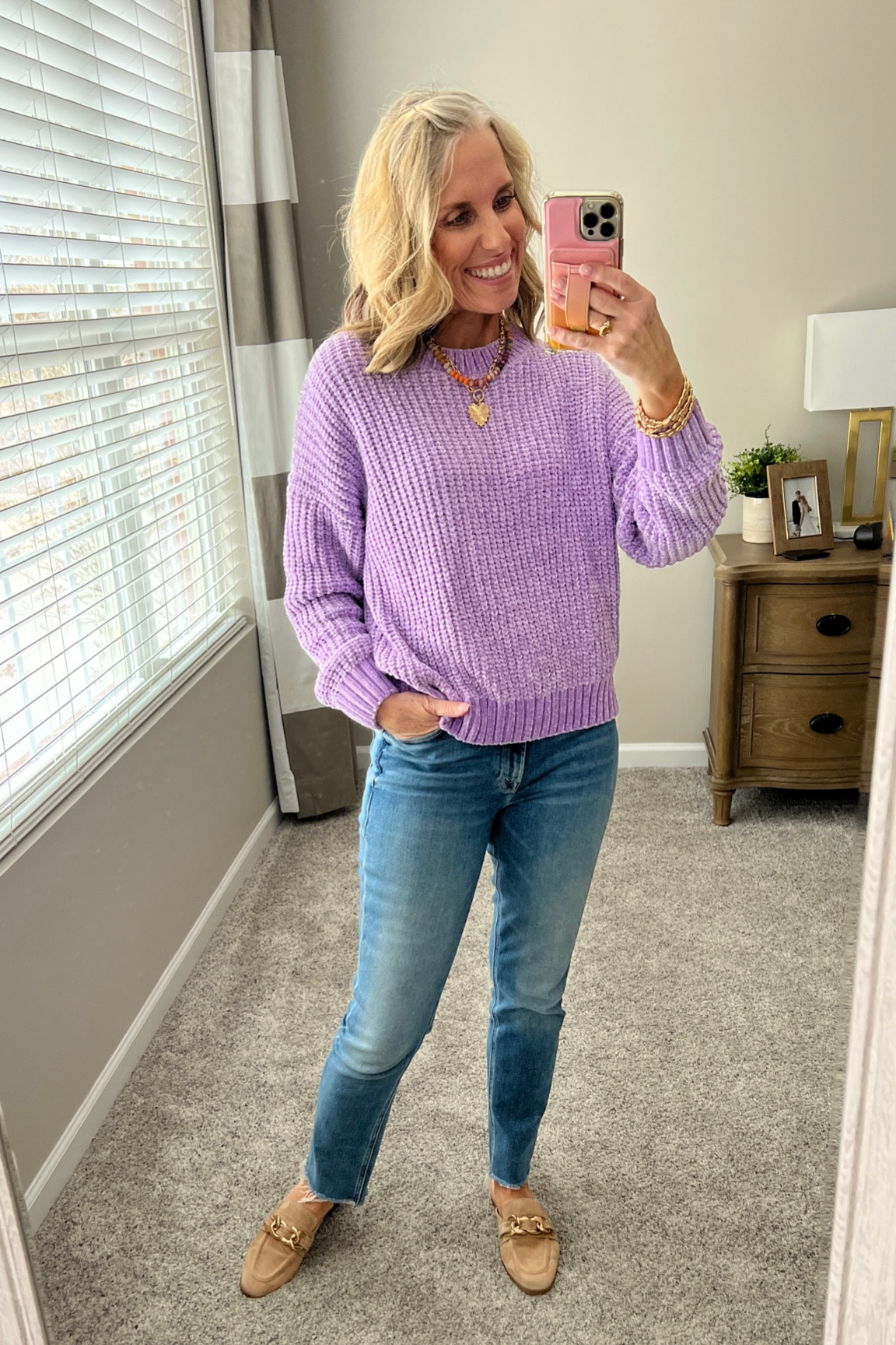 Thursday style 
Use COAST15 on sweater 
It’s CRAZY soft 

#LTKfindsunder100 #LTKSeasonal #LTKover40