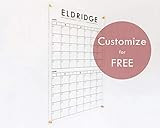 Custom Clear Acrylic Double Month Calendar - 26x38 Dry Erase Wall Calendar - dry erase family calend | Amazon (US)