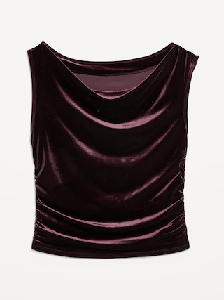 Velvet Ruched Top | Old Navy (US)