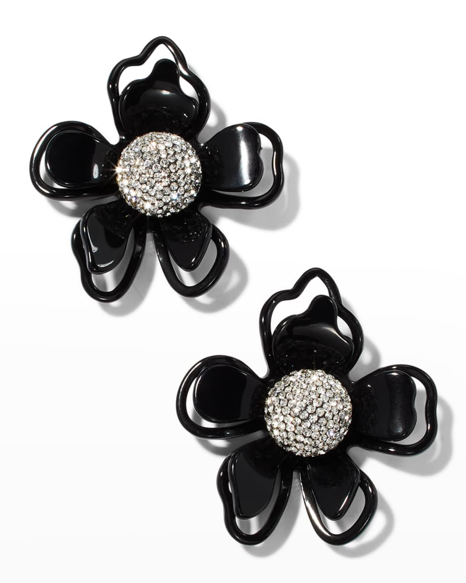 Azalea Statement Earrings, Black | Neiman Marcus