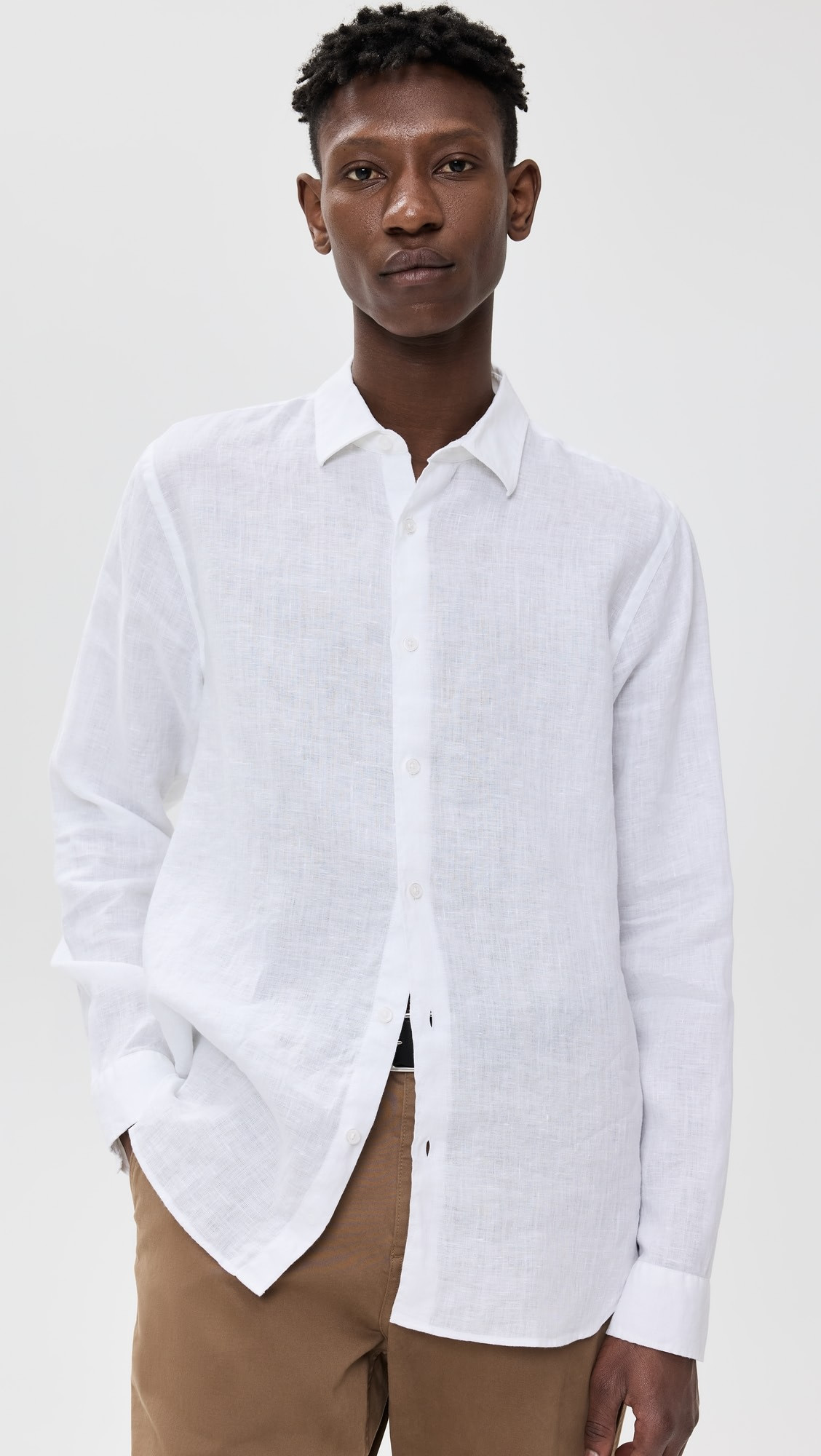 Giles Linen Button Down Shirt | Shopbop